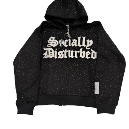 SD Rhinestone ZipUp